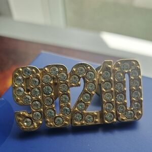 90210 Rhinestone Brooch